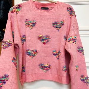 Shein Heart Sweater